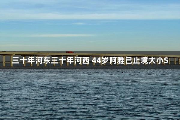 三十年河东三十年河西 44岁阿雅已止境大小S